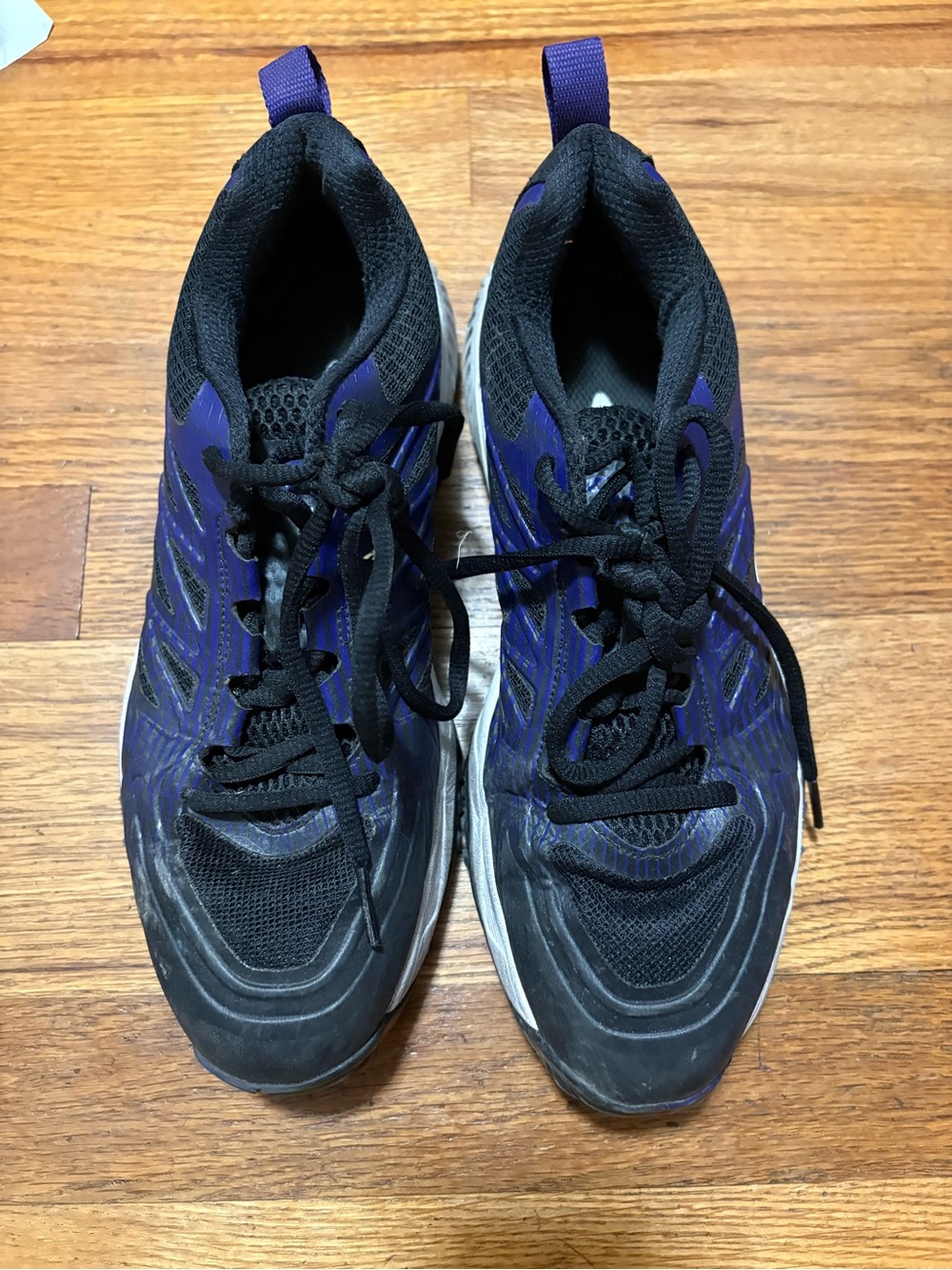 Boombah Women’s Black and Purple Turf Softball Cleats